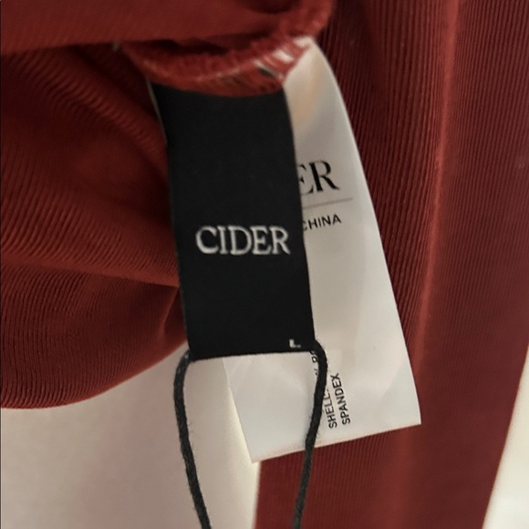 Cider Deep Red Draped Long Sleeve Blouse - Picture 3 of 4